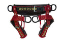 Saddle with Padded Nylon Leg Straps T527