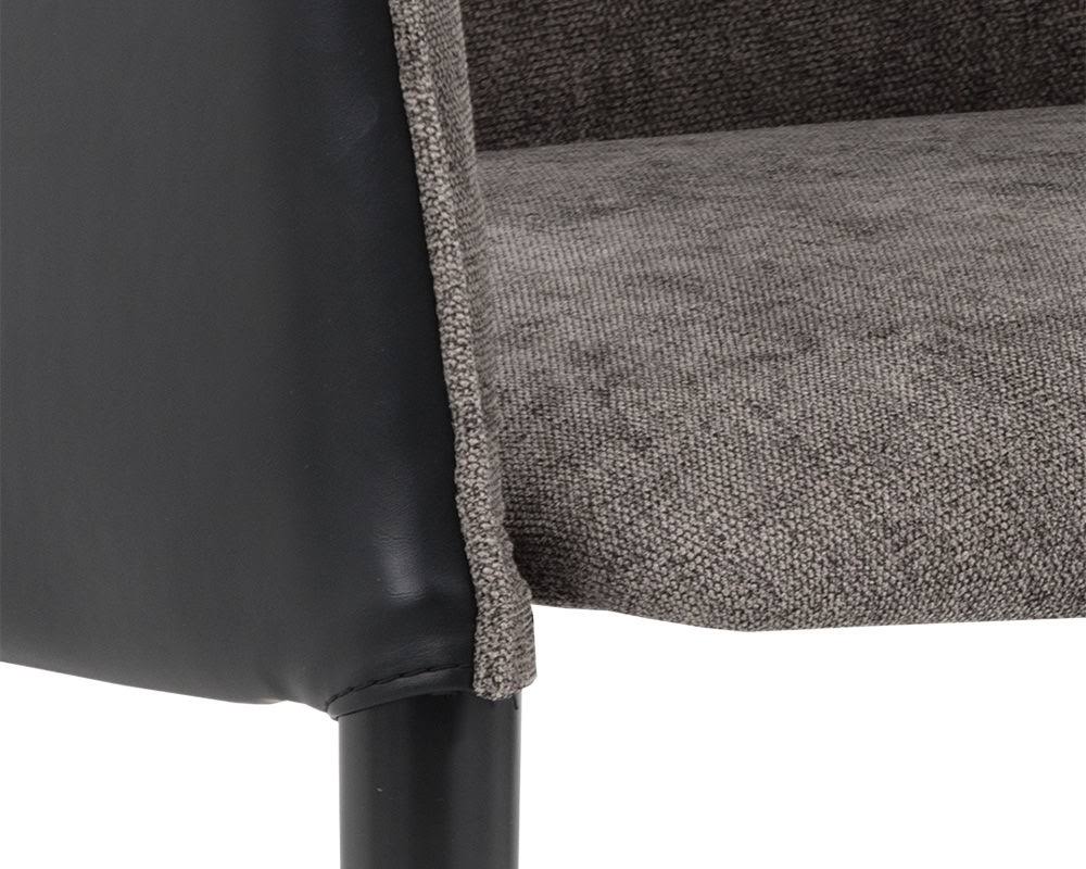 Sparrow Grey / Napa Black Dining Armchair Z324
