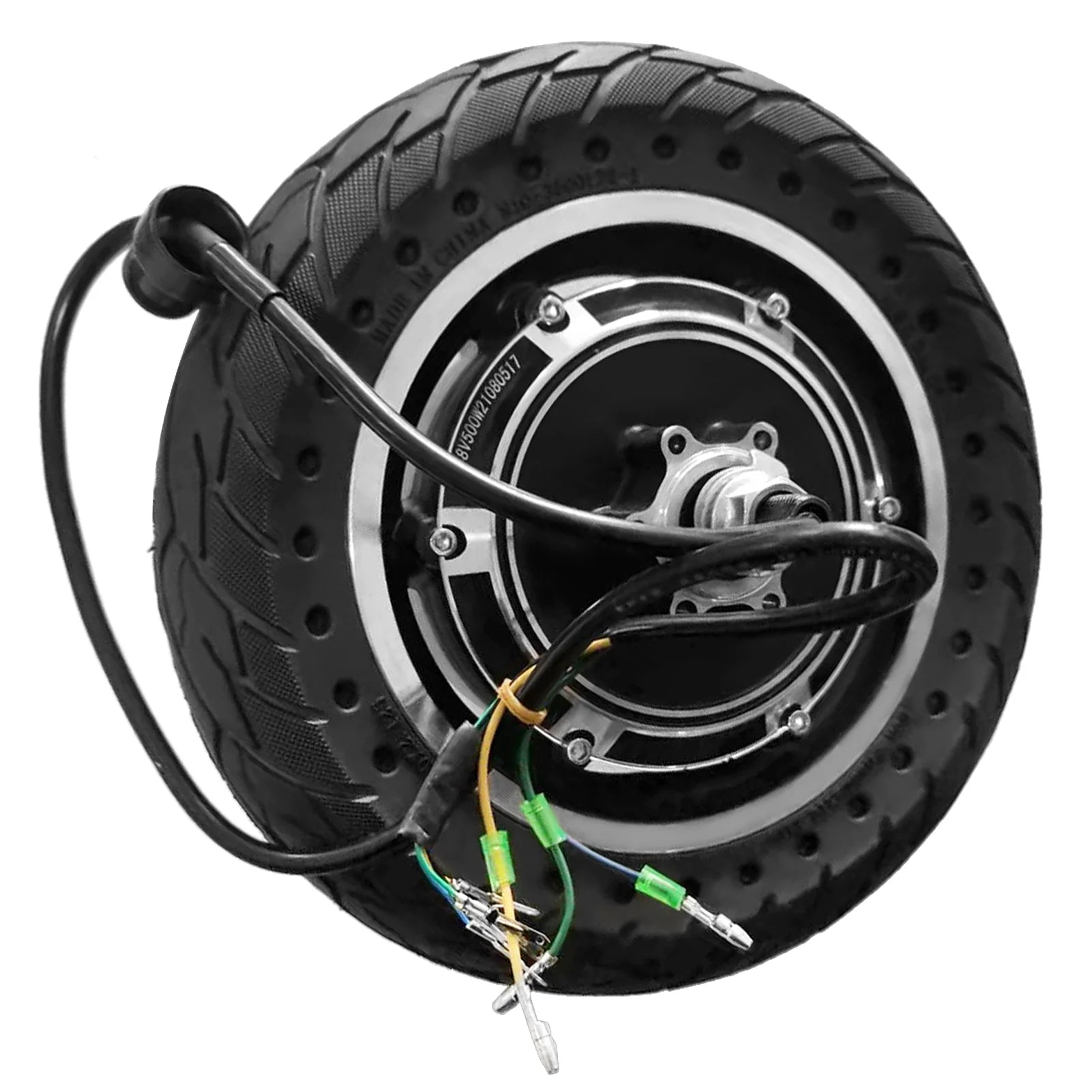10'' Electric Scooter Front Tire with Hub Motor 48V 500W Brushless Wheel Replacement B9701