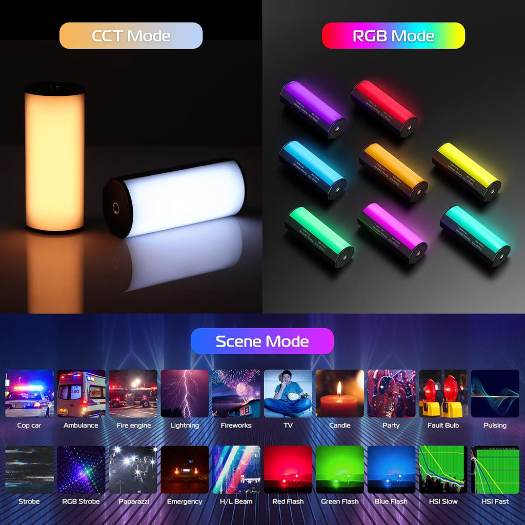 RGB LED Video Light Wand with LCD L5848