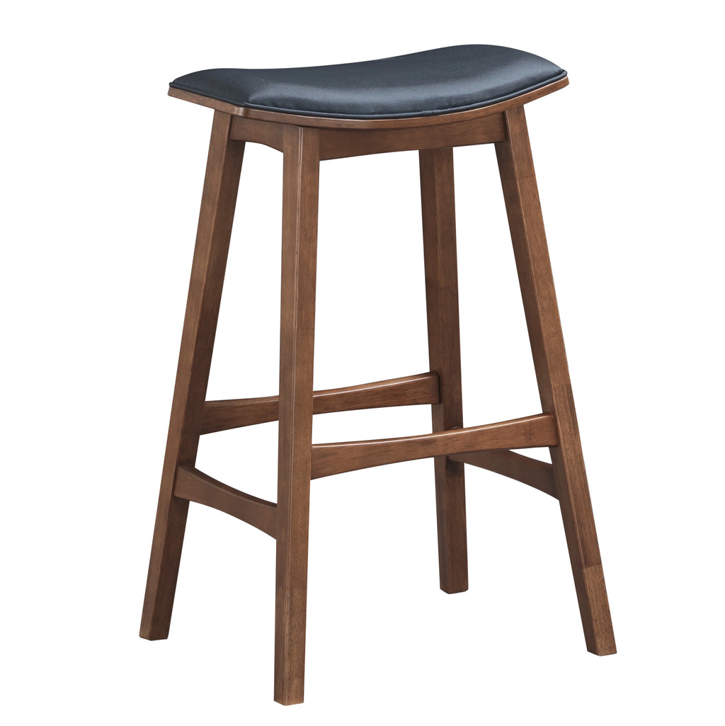 Set of 2 Faux Leather Upholstered Barstools P520