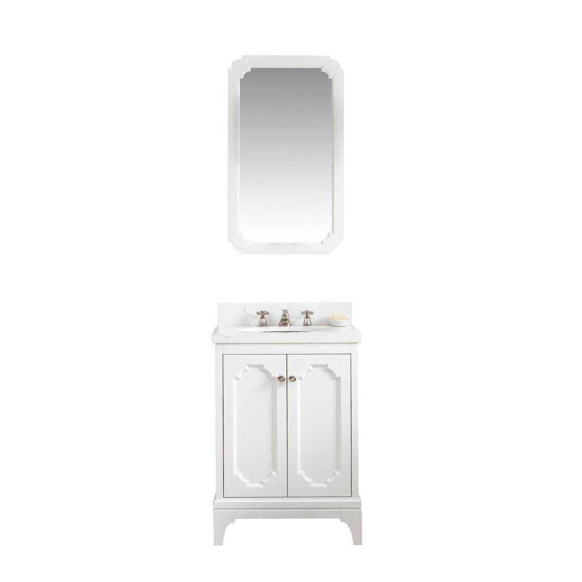 Cashmere Grey Quartz Single Sink Vanity S463