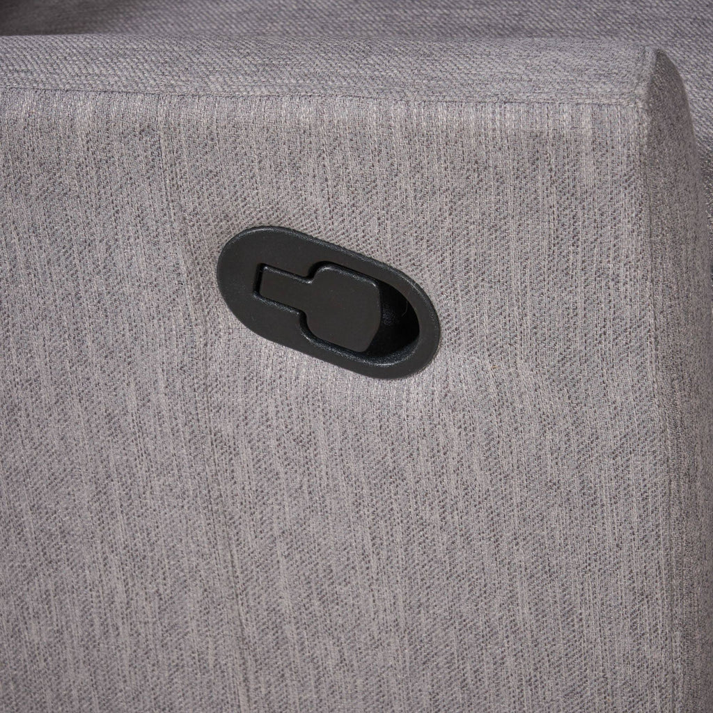Gray and Black Contemporary Nursery Recliner W211