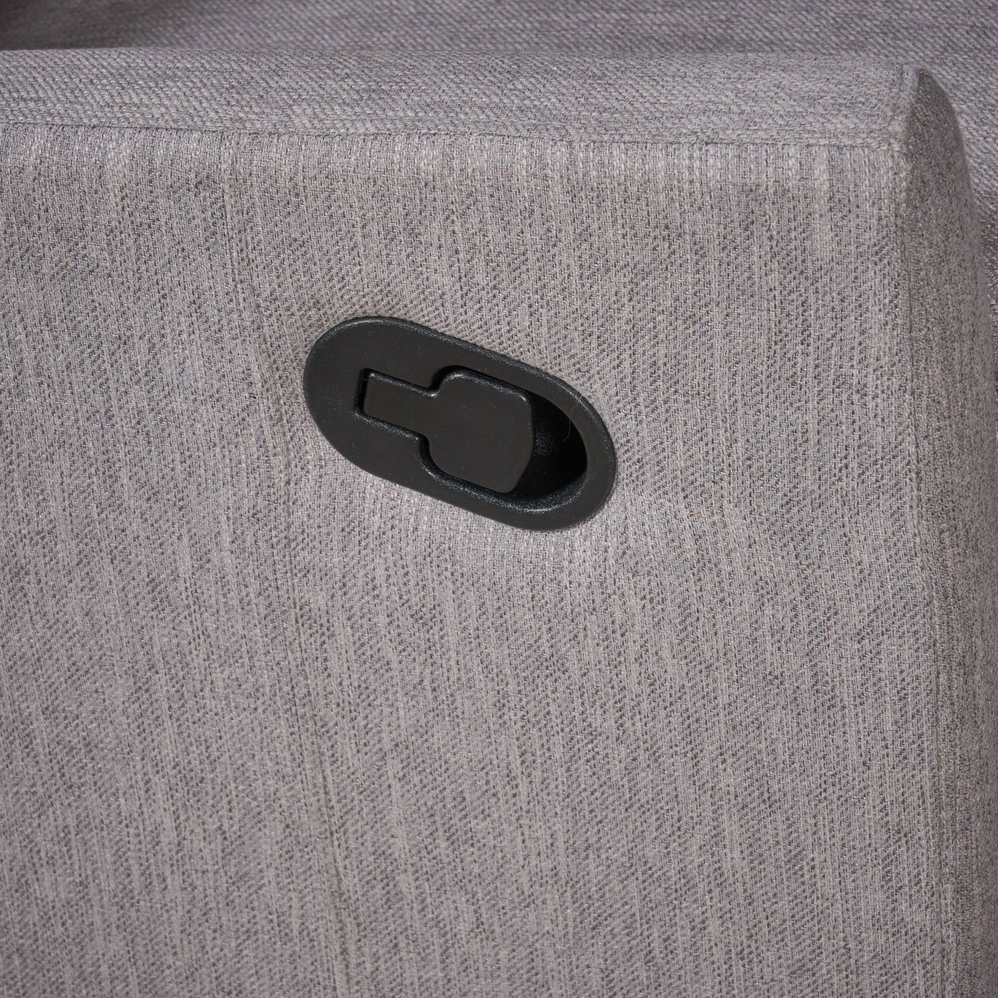 Gray and Black Contemporary Nursery Recliner W211