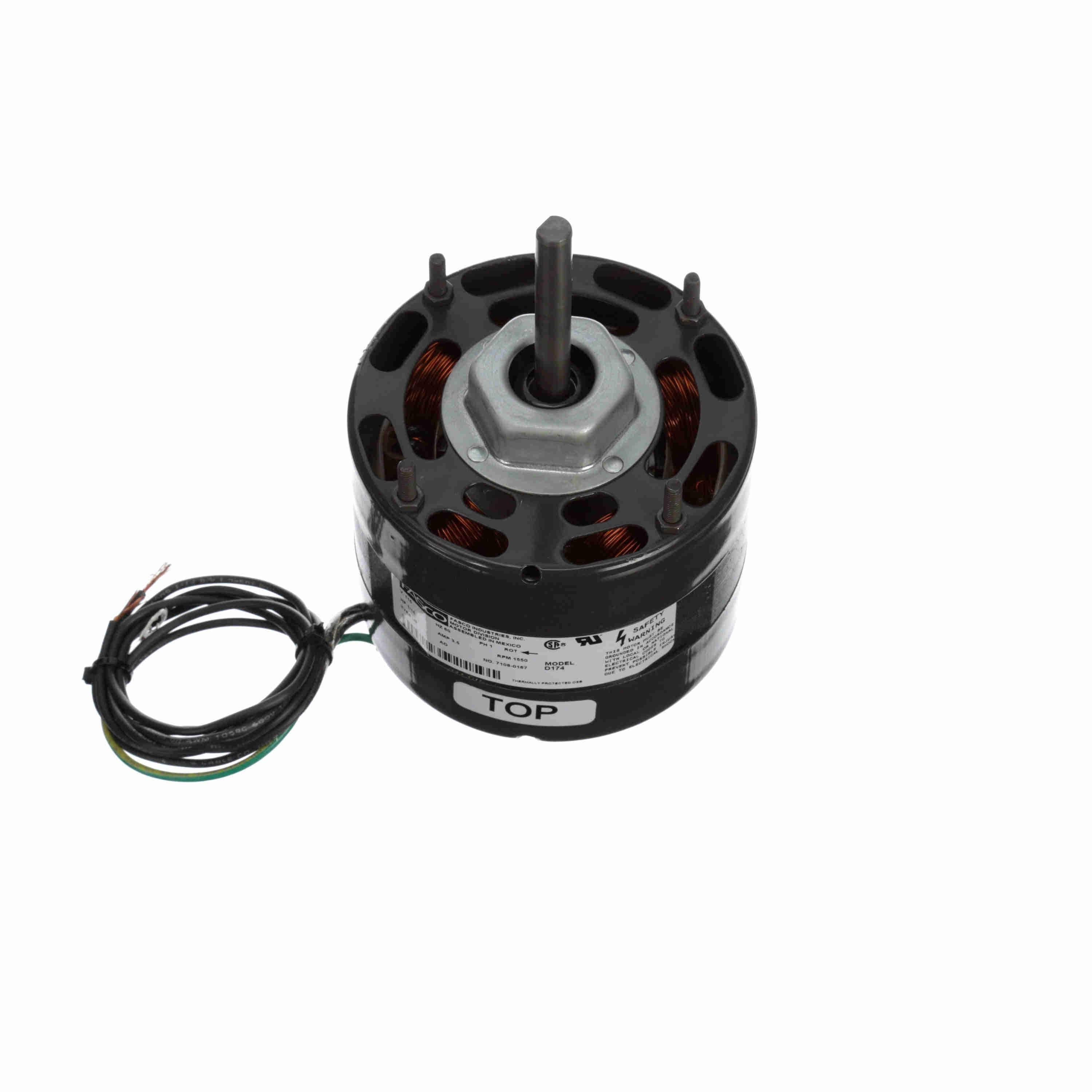 1/10 HP 1500 RPM 115 Volts Fan Motor V546