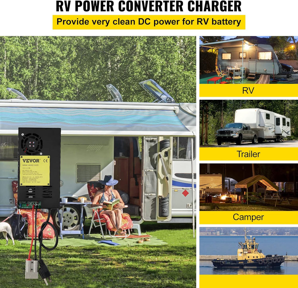 RV Power Converter Charger 500W 30 Amp W83745