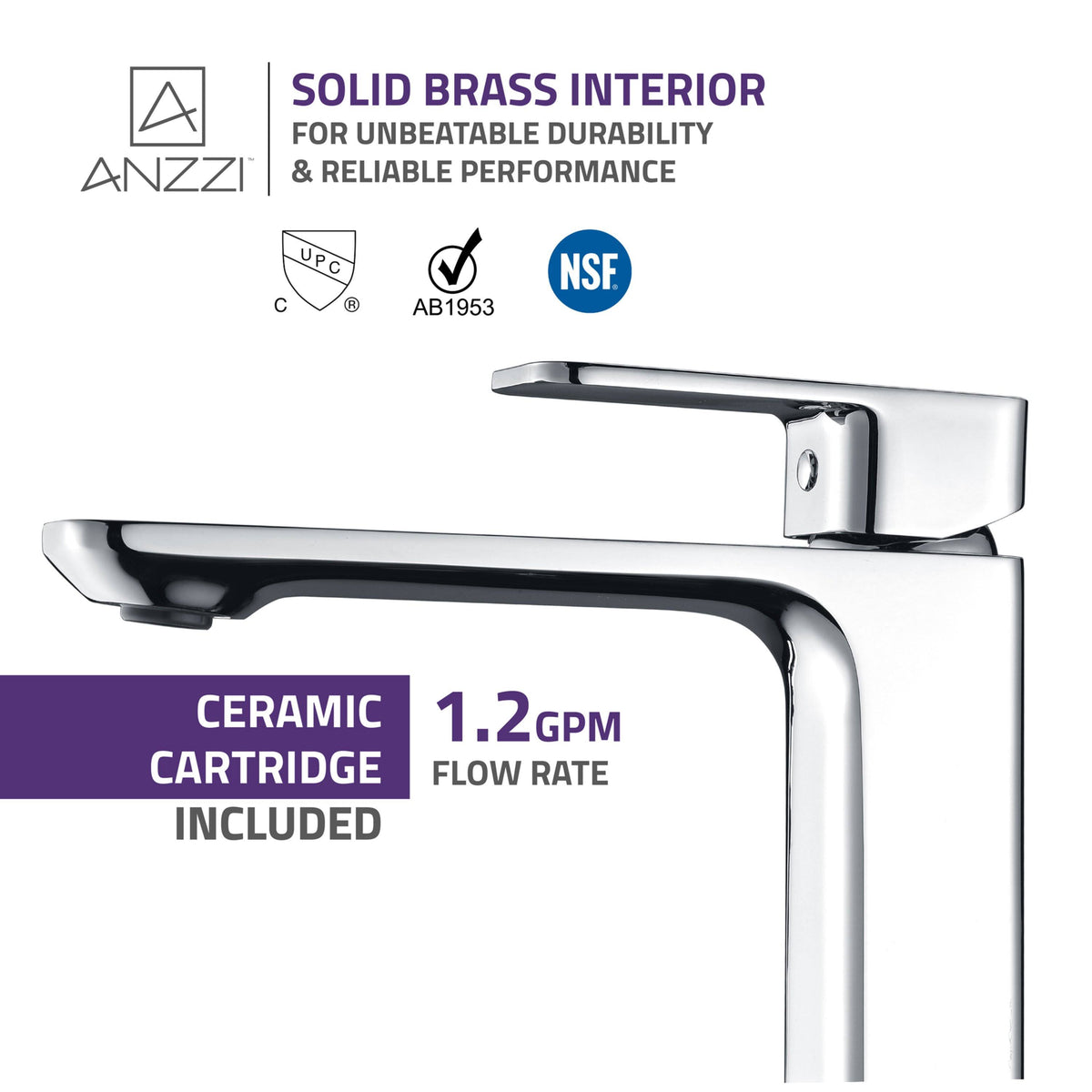 Polished Chrome Single Hole Single-Handle Bathroom Sink Faucet Q1845