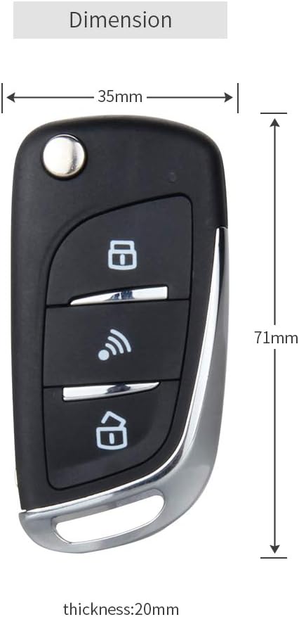 PKE Passive Keyless Entry Car Alarm System Push Start Button Remote Start Starter DC12V I537765