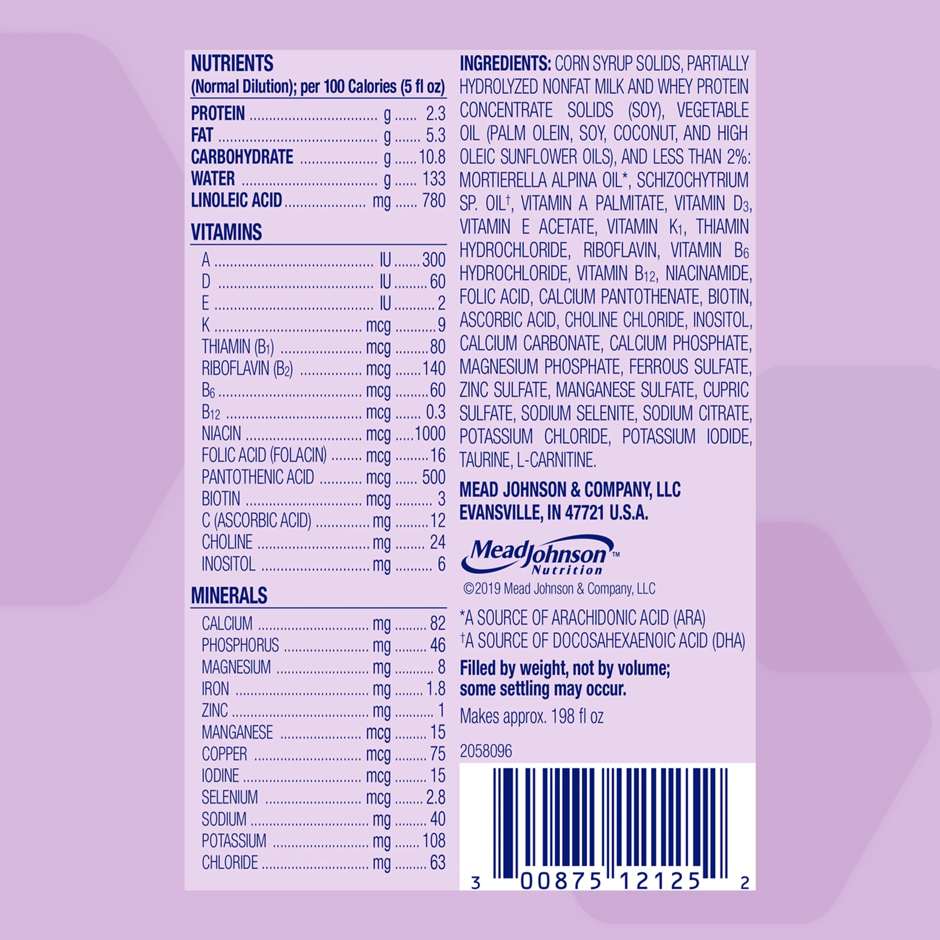 Enfamil Gentlease Baby Formula Powder Can, 12.4 Oz X905