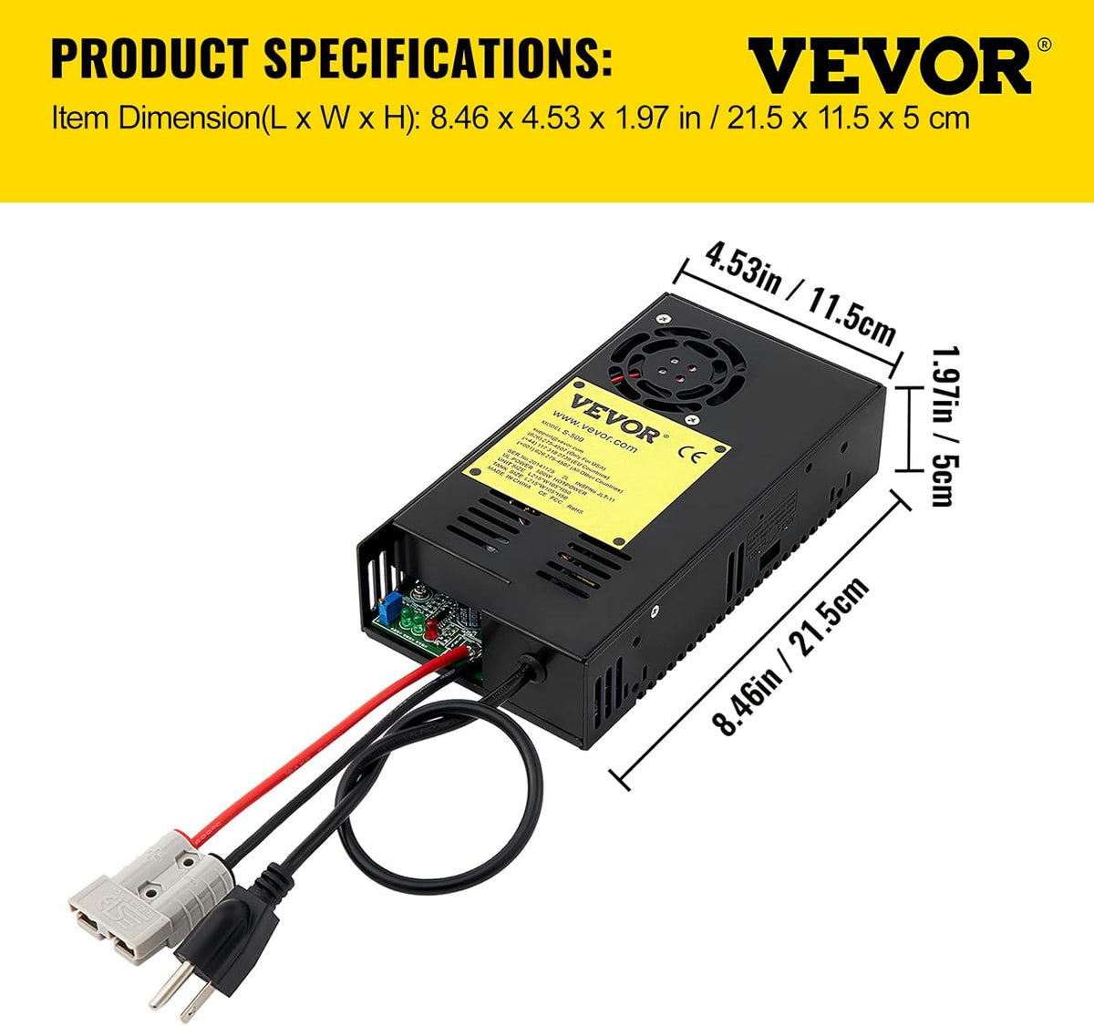 RV Power Converter Charger 500W 30 Amp W83745