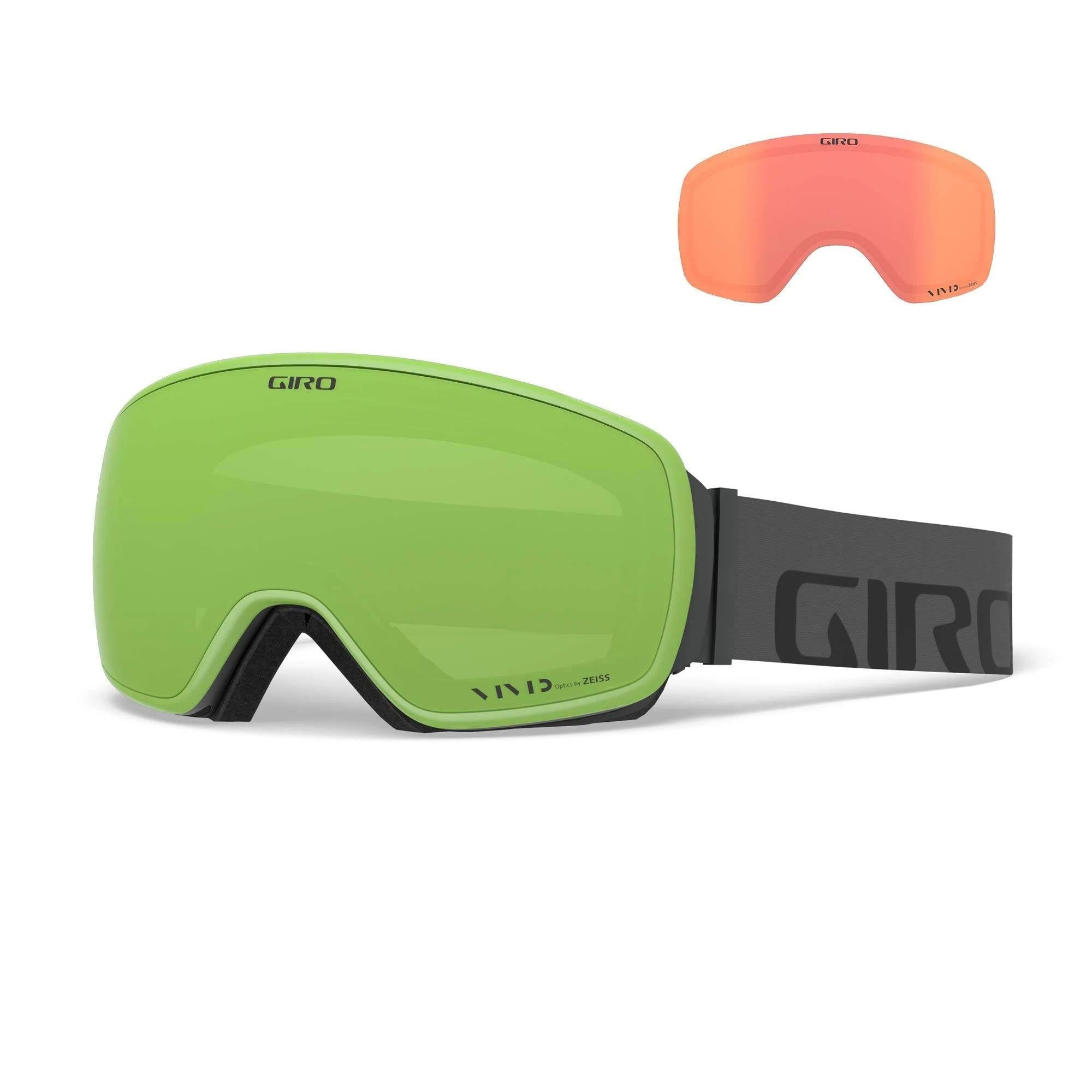Grey Vivid Emerald Snow Goggles T116