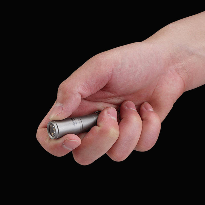 Mini Rechargeable Titanium Keychain Flashlight J7430