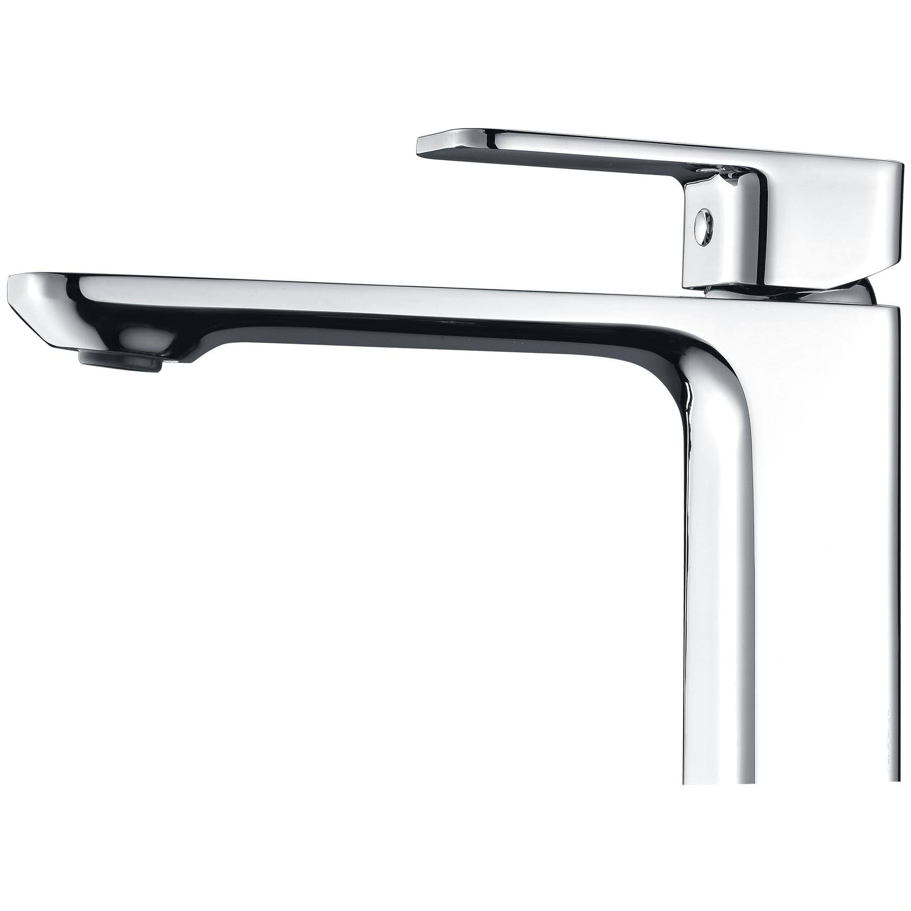 Polished Chrome Single Hole Single-Handle Bathroom Sink Faucet Q1845