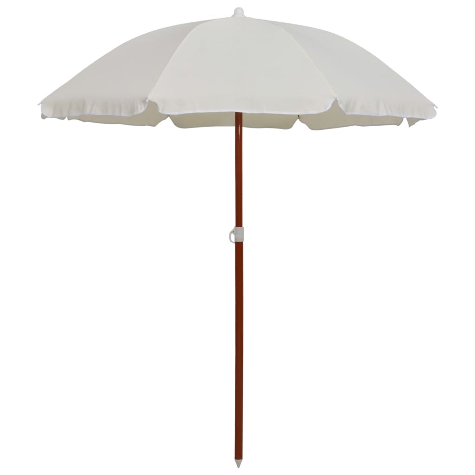 Sand Color UV Water-resistant Steel Pole Patio Parasol X139570