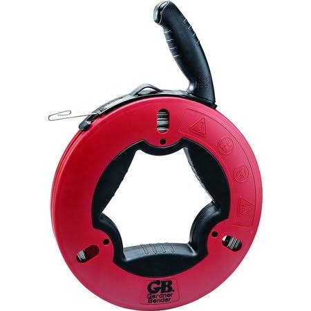 Carbon Steel Fish Tape with Rubber Grip 125 Feet A17686