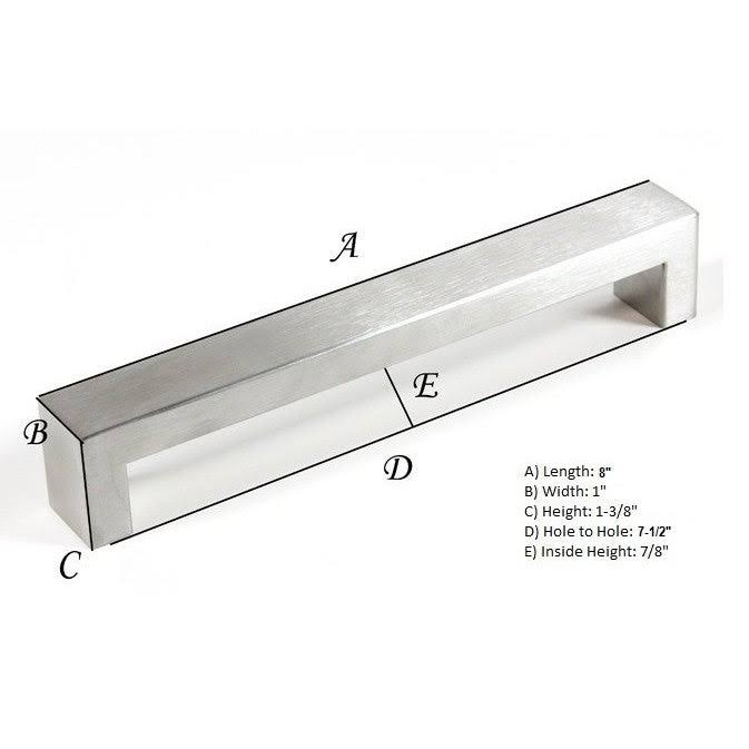 Stainless Steel Brushed Nickel Cabinet Bar Pulls Set of 25 Q287603