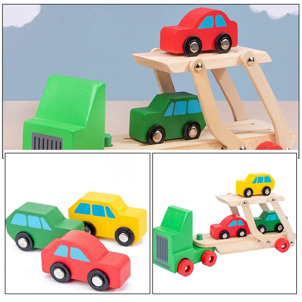 Wooden Kids Car Pickup Truck Figurine J482962