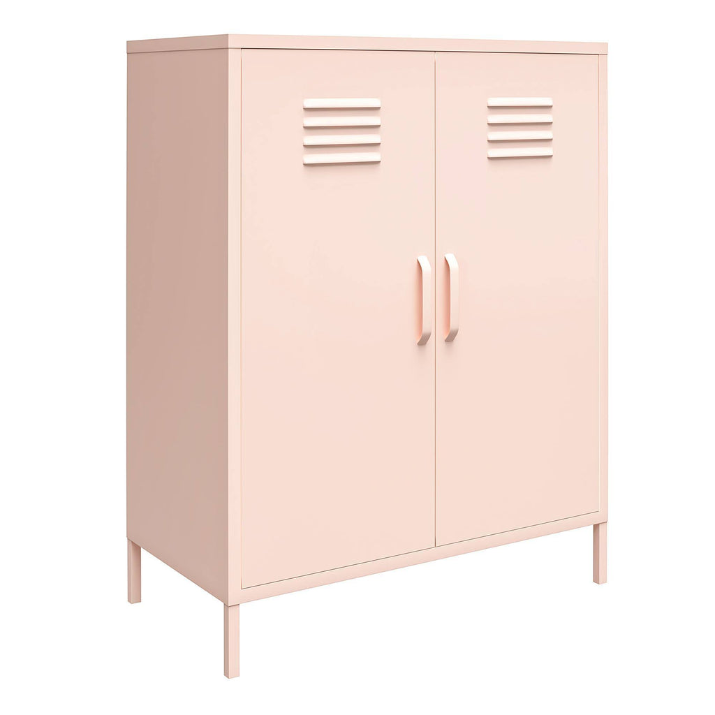 Pink 2 Door Metal Locker Storage Cabinet H4175