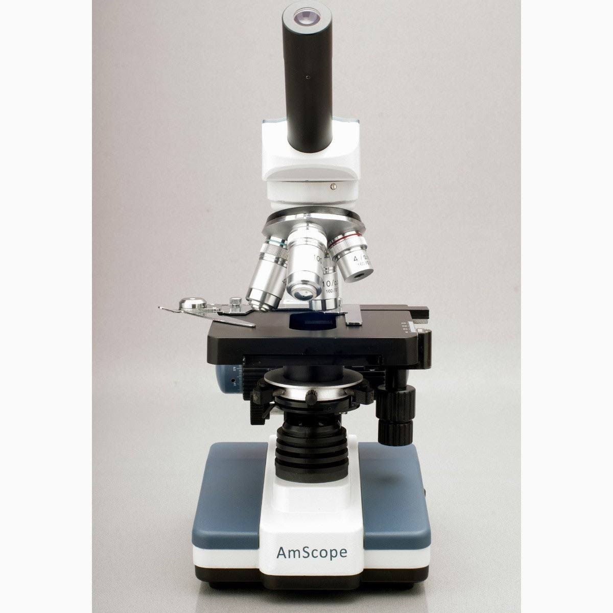 40X-2000X LED Monocular Compound Microscope with Mechanical Stage and Digital Camera R30800