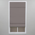 Gray Cordless Cotton Roman Shade 39 in. W x 72 in. L R1363