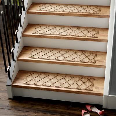 Camel Argyle Stair Tread Q629390