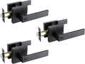 Matte Black Door Lever Handle Lock Z672