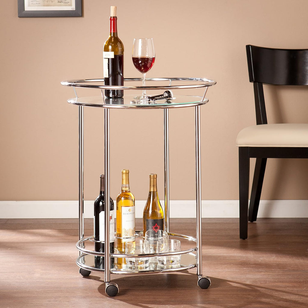 Chrome Bar Cart J28818