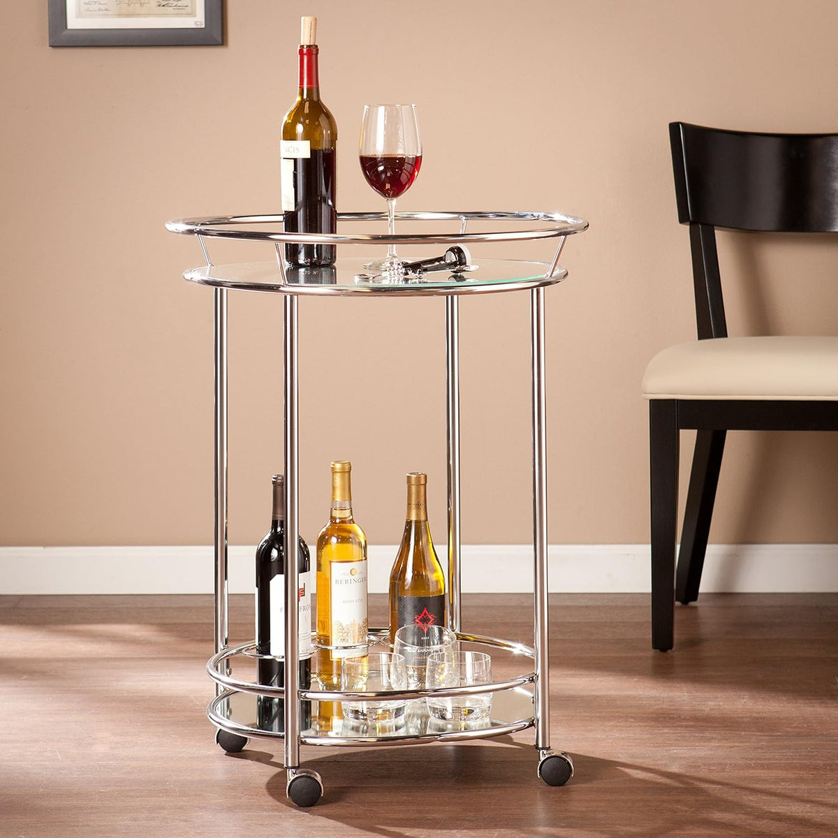 Chrome Bar Cart J28818