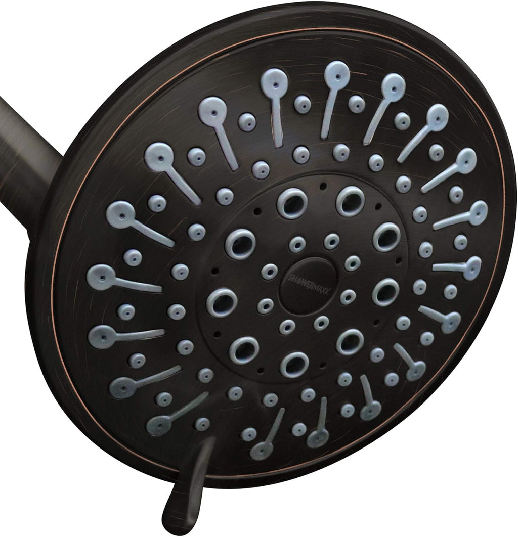 Polished Brass/Gold 5 inch Adjustable High Pressure Shower Head, Pack of 2 Z212