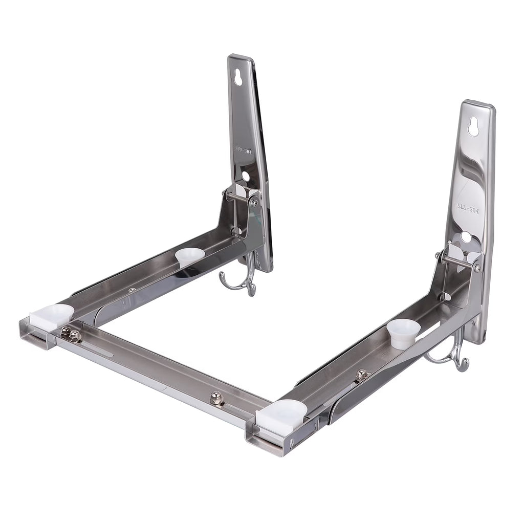 Wall-mounted Stainless Steel Folding Microwave Rack S29963