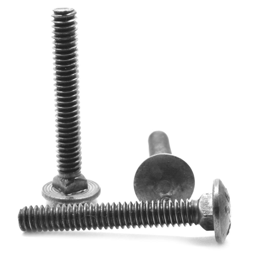 1/4x22-20 x 2 3/4x22 Coarse Thread A307 Grade A Carriage Bolt Low Carbon Steel Plain Finish H16954