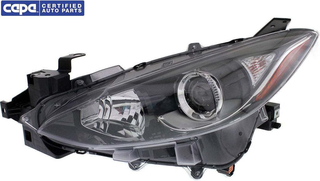 Headlight Assembly Compatible with 2014-2016 Mazda 3 Halogen Driver Side E175575