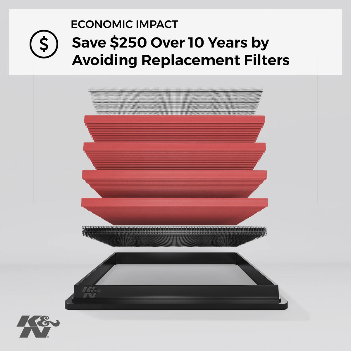 Washable Replacement Engine Air Filter M3926