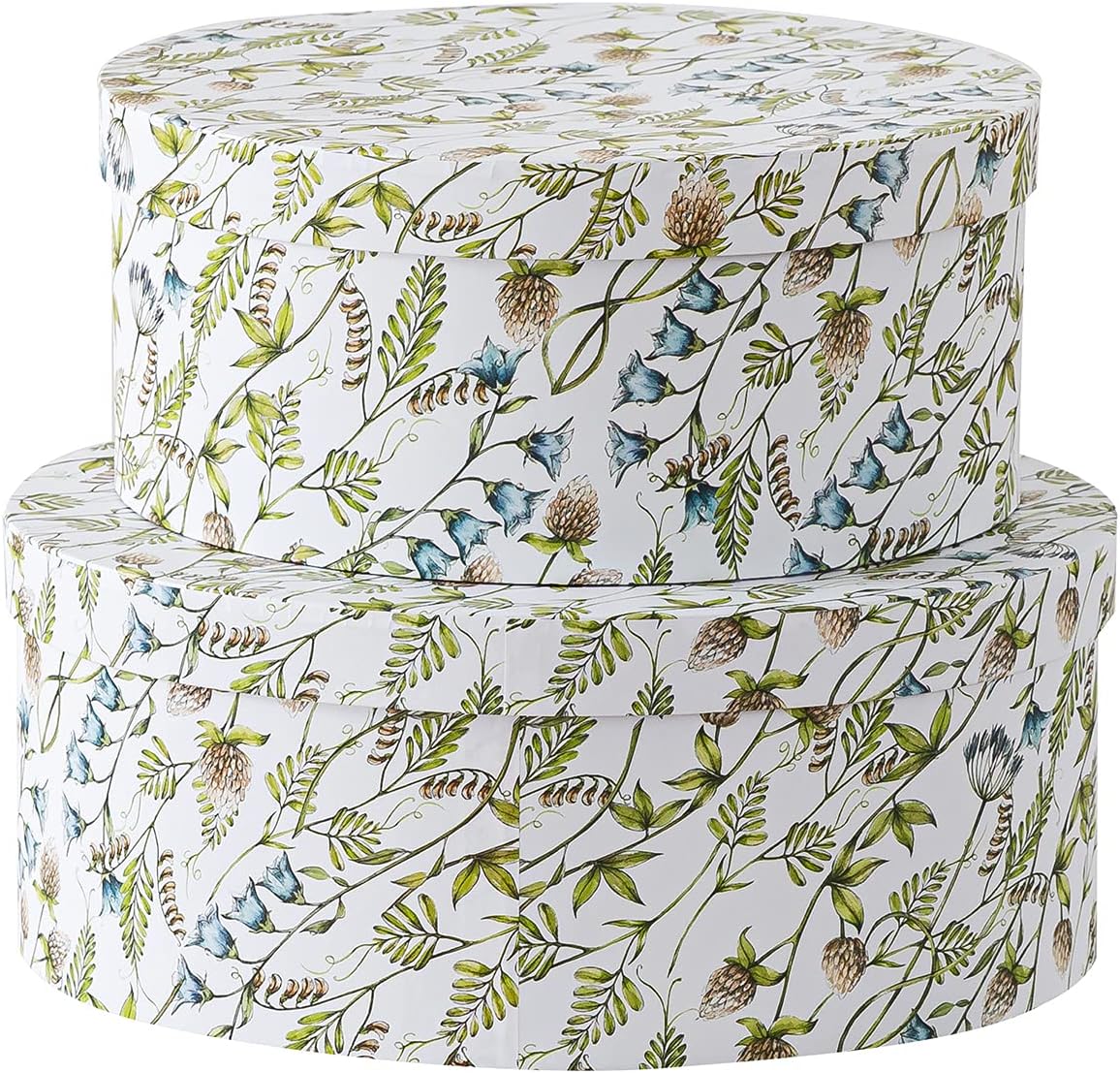 Paisley Charm Set 2 Paperboard Storage Boxes with Lids M4879