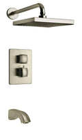 Brushed Nickel 2-Handle Tub and Shower Faucet P89108