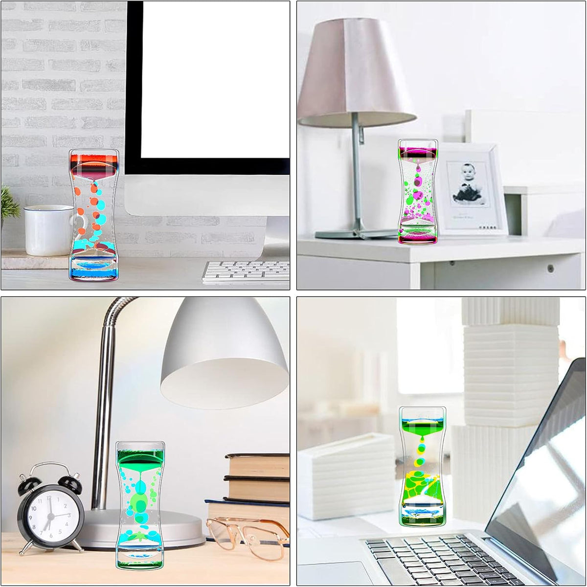 Liquid Motion Bubbler Timer Pack of 8 Sensory Fidget Toys C88296