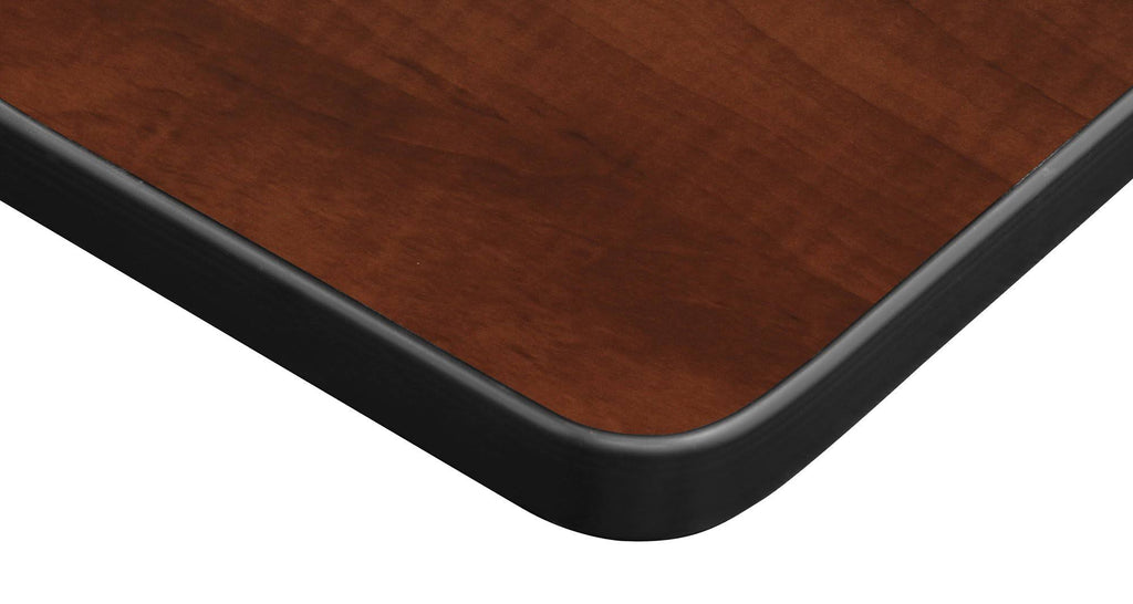 Mahogany Grey Square X-Base Table H9450