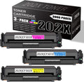 3 Pack CF501X CF502X CF503X Toner Cartridge for HP MFP M254nw M254dw M254dn M280nw M281fdn M281fdw M281cdw Printer A836818