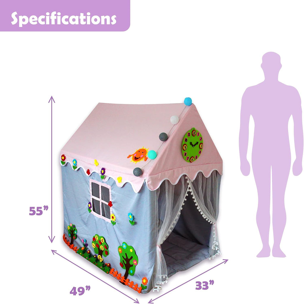 Kids Teepee Indoor Play Tent with Padded Mat M536