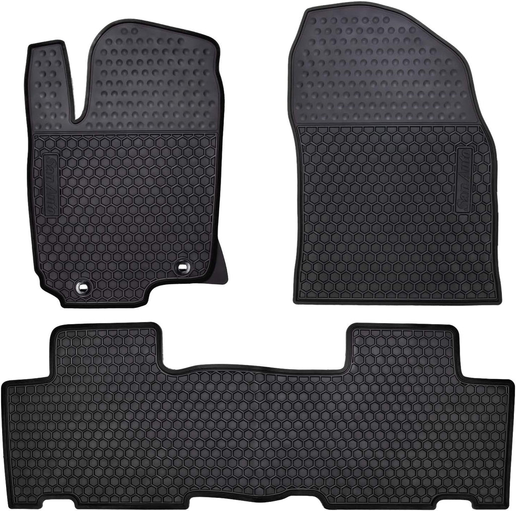 Custom Fit Black Rubber Car Floor Mats for Toyota RAV4 2019-2022 Y6546