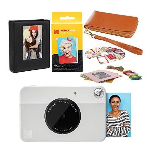 Grey Instant Print Camera Travel Case Bundle W395