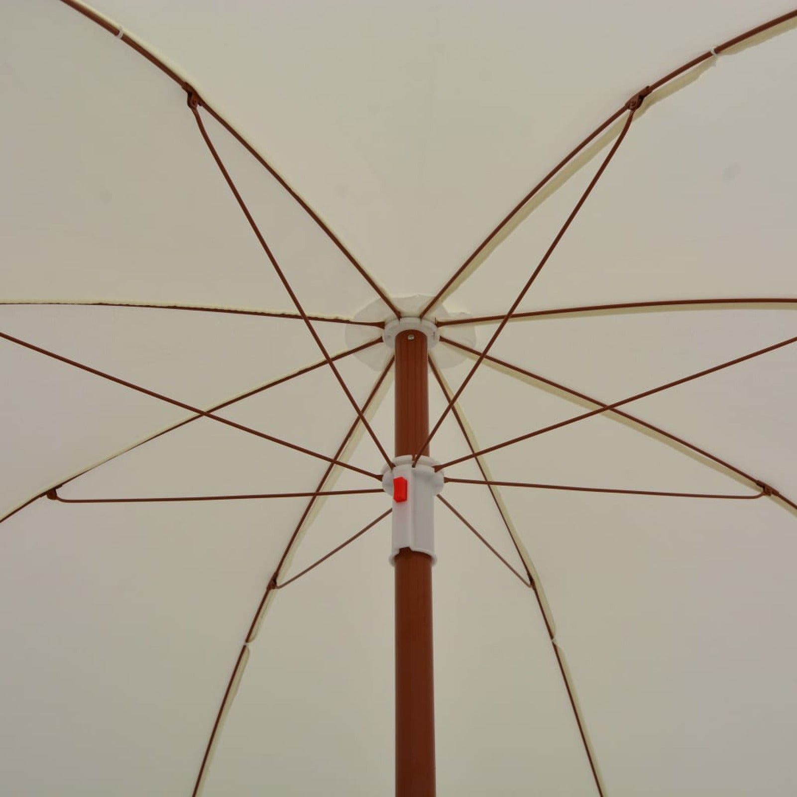 Sand Color UV Water-resistant Steel Pole Patio Parasol X139570