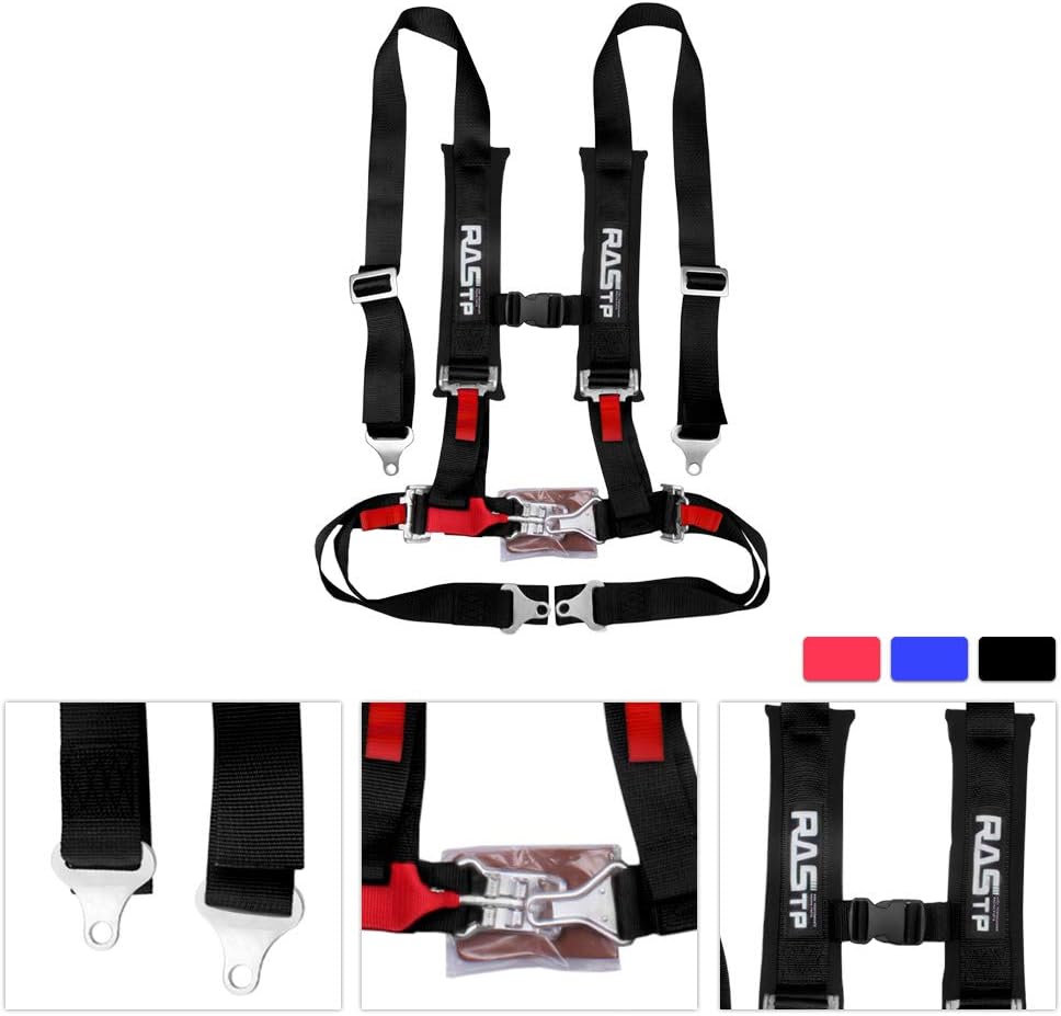 4 Point Safety Harness Set with Shoulder Pads, Red G11309
