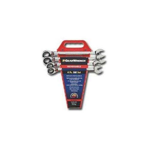 4 Piece Reversible Ratcheting Wrench Set SAE G3287