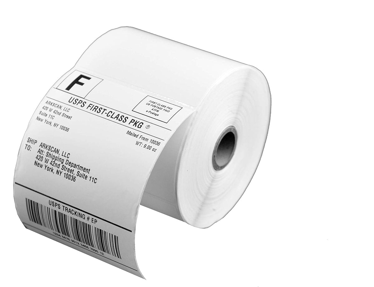 4x6 Shipping Label, Direct Thermal, White, Pack of 2 E90633