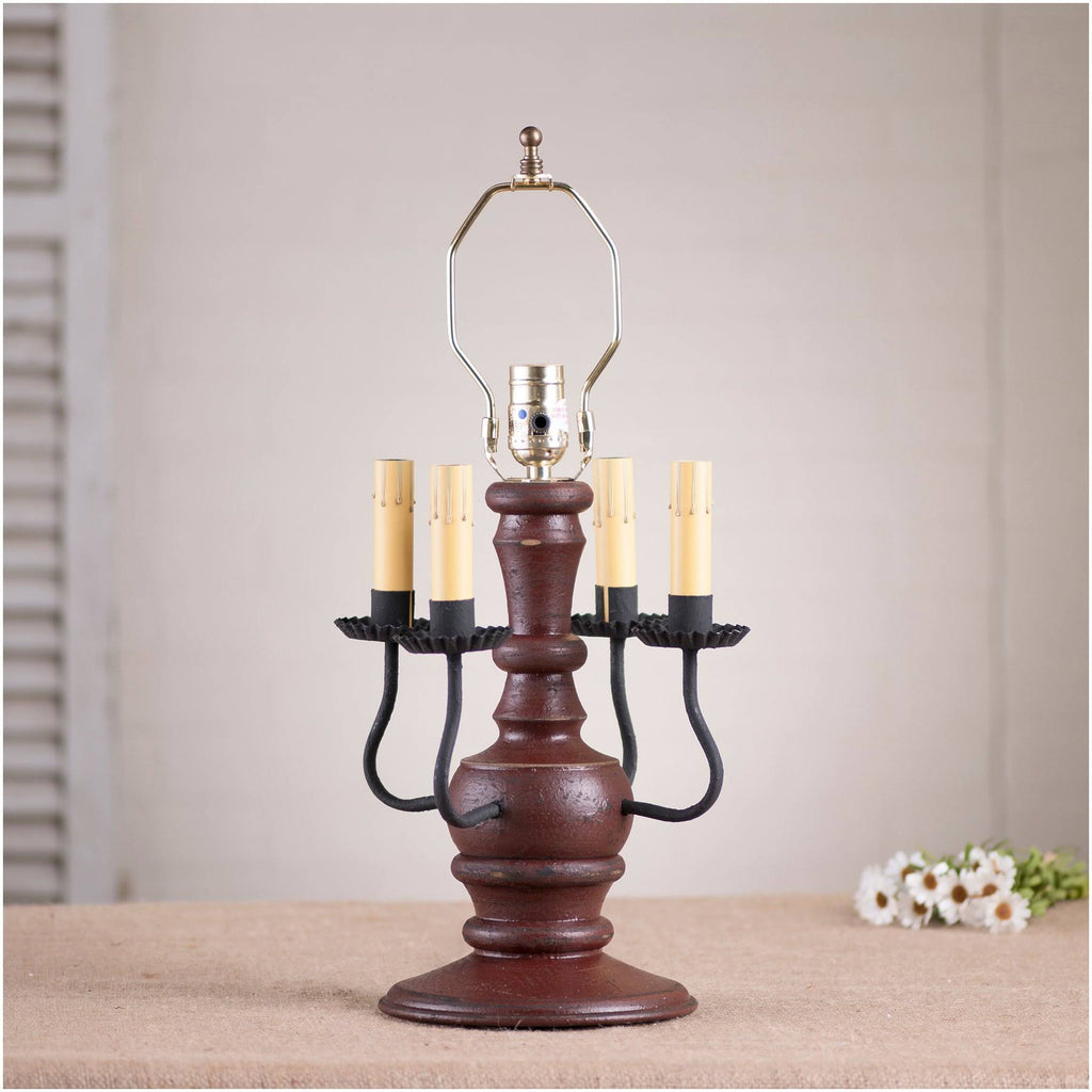 Americana Red Lamp Base L363