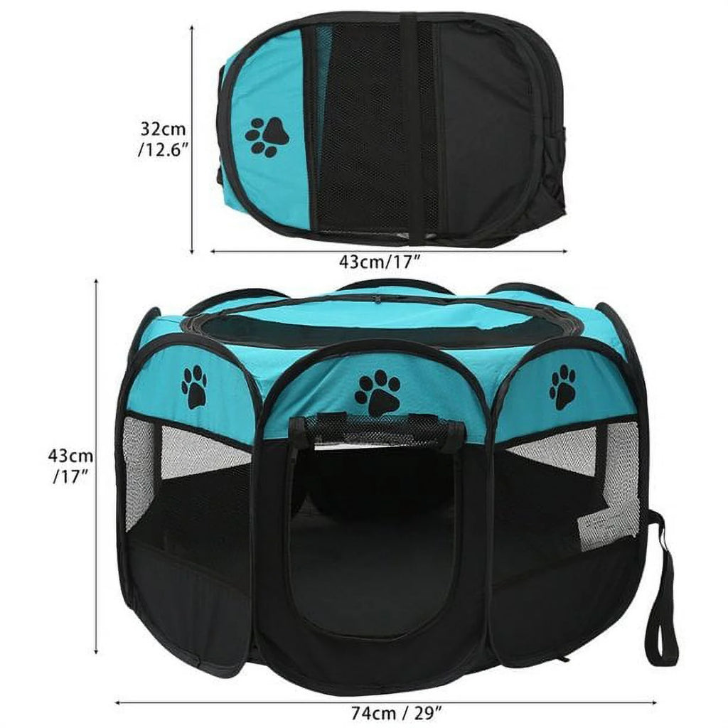 Portable Puppy Pet Tent Play Pen Folding Kennel O56286