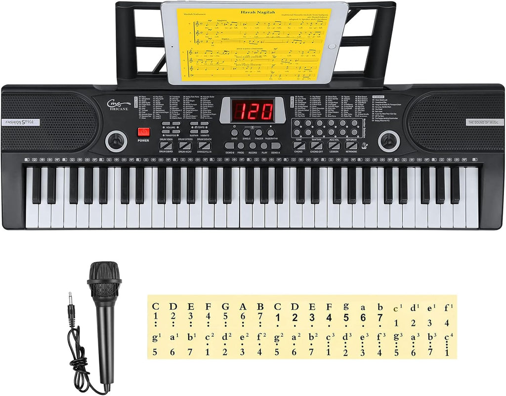 61 Key Electronic Keyboard with Lighted Keys Z1536