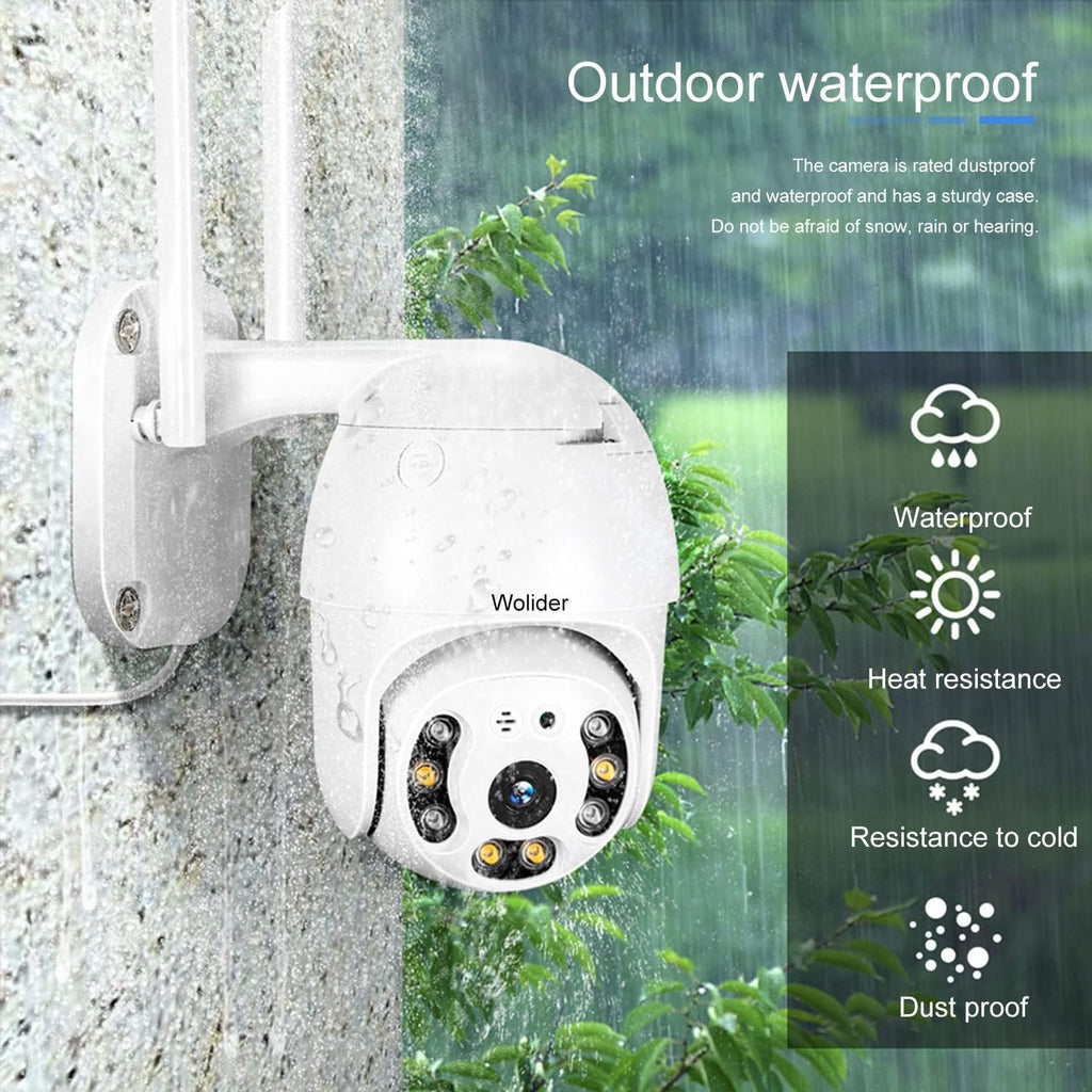 Outdoor WiFi Security Camera 2K 3MP with Motion Detection, Auto Tracking, 2-Way Audio, Color Night Vision, Weatherproof X8715