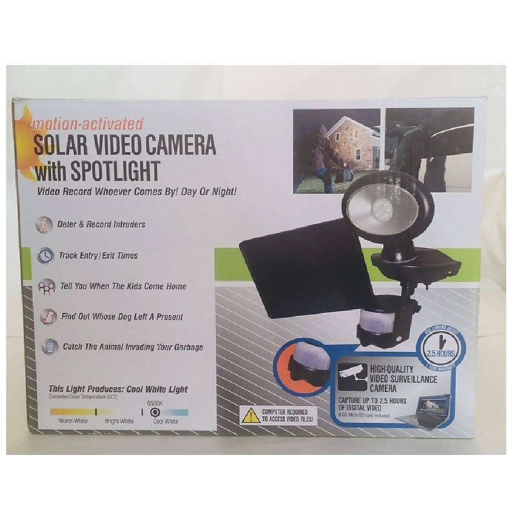Solar Security Spotlight Video Camera V290